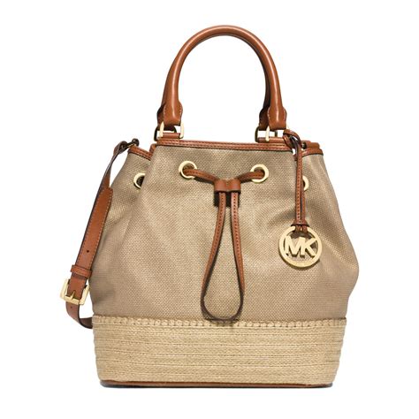 michael kors marina gold canvas|Marina Large Canvas Tote .